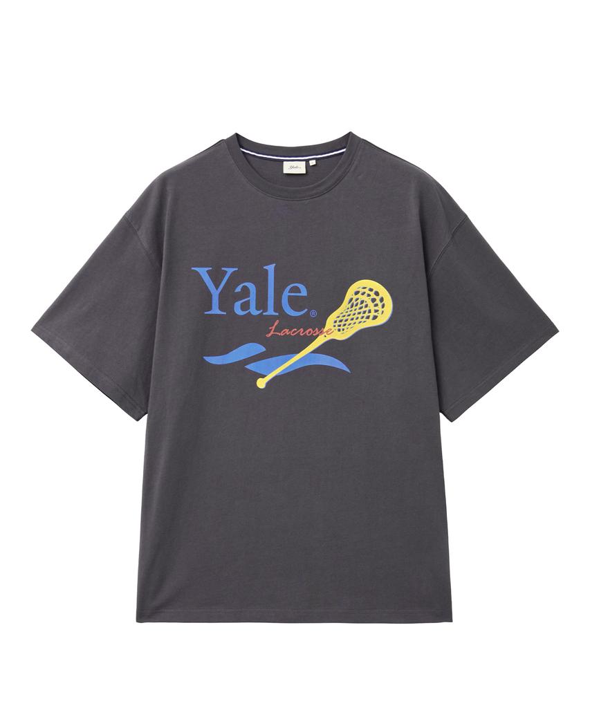 Графическая футболка YALE Lacrosse_Угольный