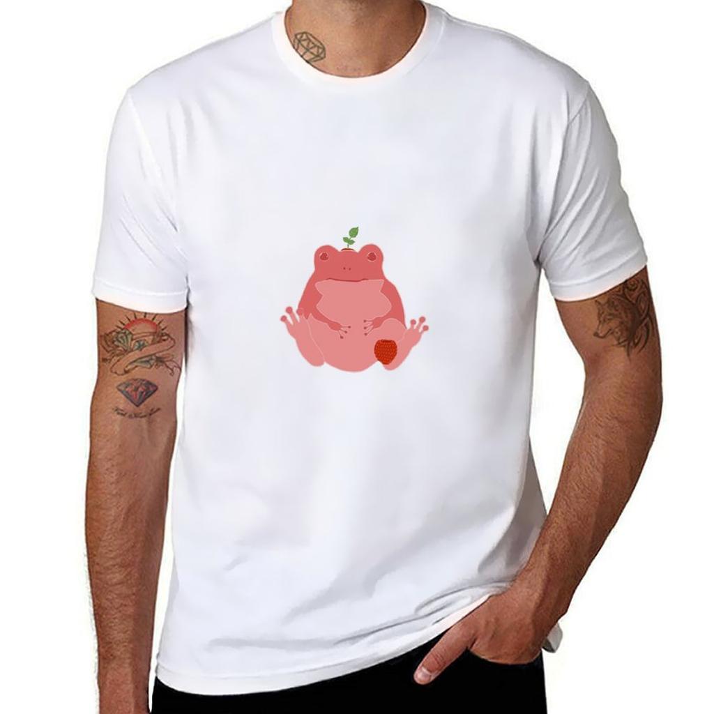 Raspberry Froggy TShirt Christmas Casual Short Sleeve Top