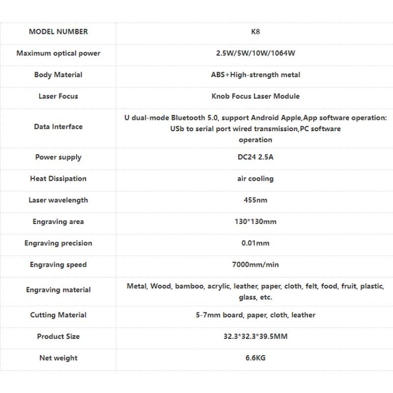 Fully Automatic Portable Laser Engraver - Compact Desktop Household Cutting & Marking Machine for Home DIY