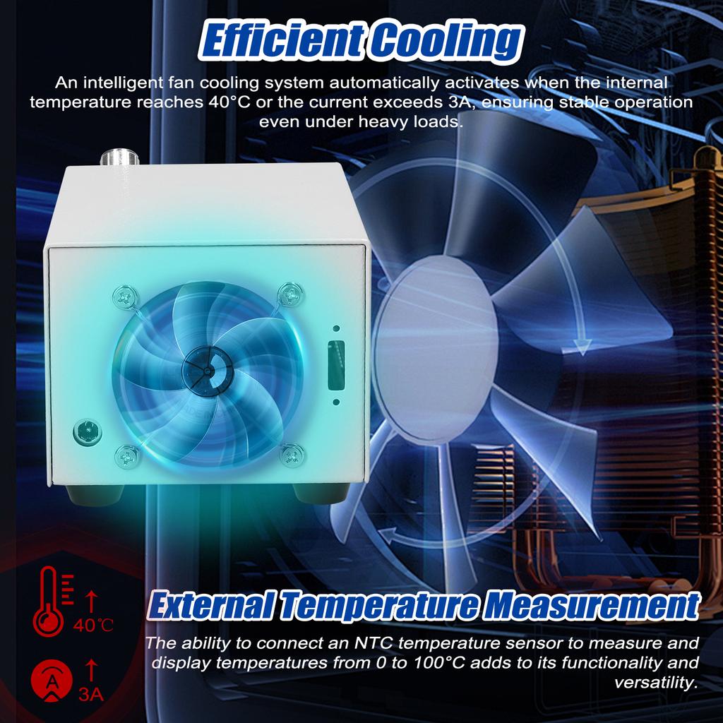 Multifunction Electronic Load Support Constant Current/Power/Resistance Mode with Data Calibration Multiple Parameter Setting