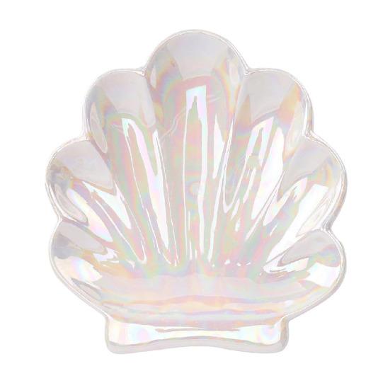 Подставка для украшений из ракушек, держатель для колец, реалистичная форма, компактный размер, обручальное кольцо, тарелка для украшений, безделушка