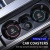 HQQM3 2PCS Car Coasters Water Cup Slots Non-Slip Mat Waterproof Cup Pad For Mercedes Benz AMG A B C E S V Class A180 W212 CLK CLA GLE
