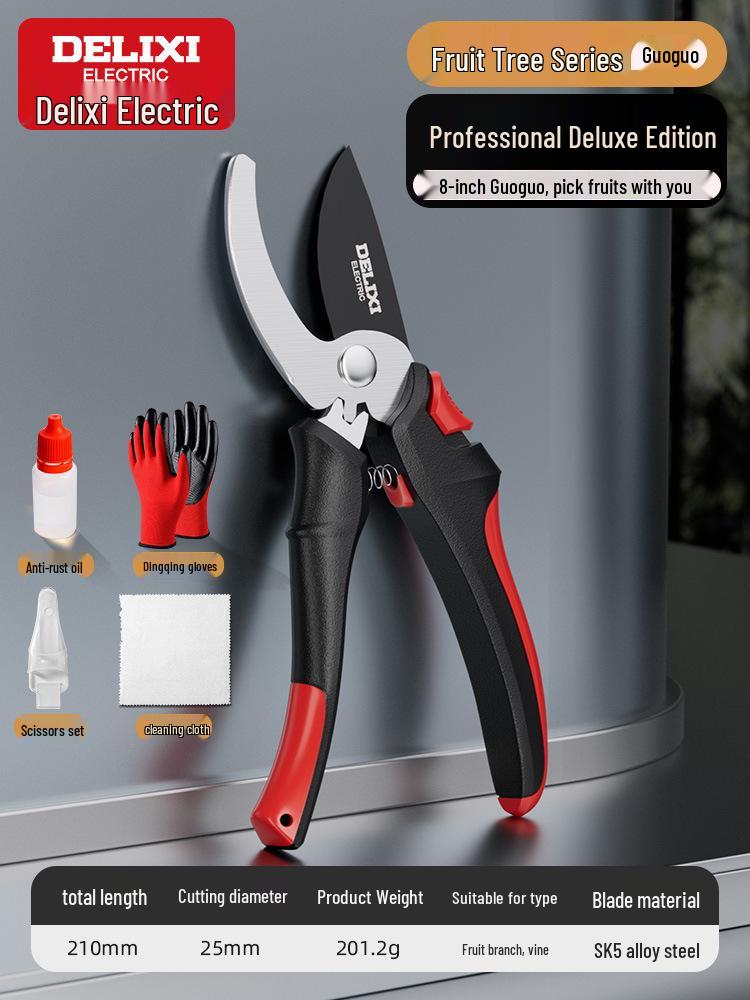 Электрические секаторы Delixi для садоводства, обрезки ветвей и плодовых деревьев