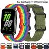 Нейлоновый ремешок для часов Samsung Galaxy Fit 3, регулируемый эластичный ремешок для часов Samsung Galaxy Fit3, холщовый ремешок