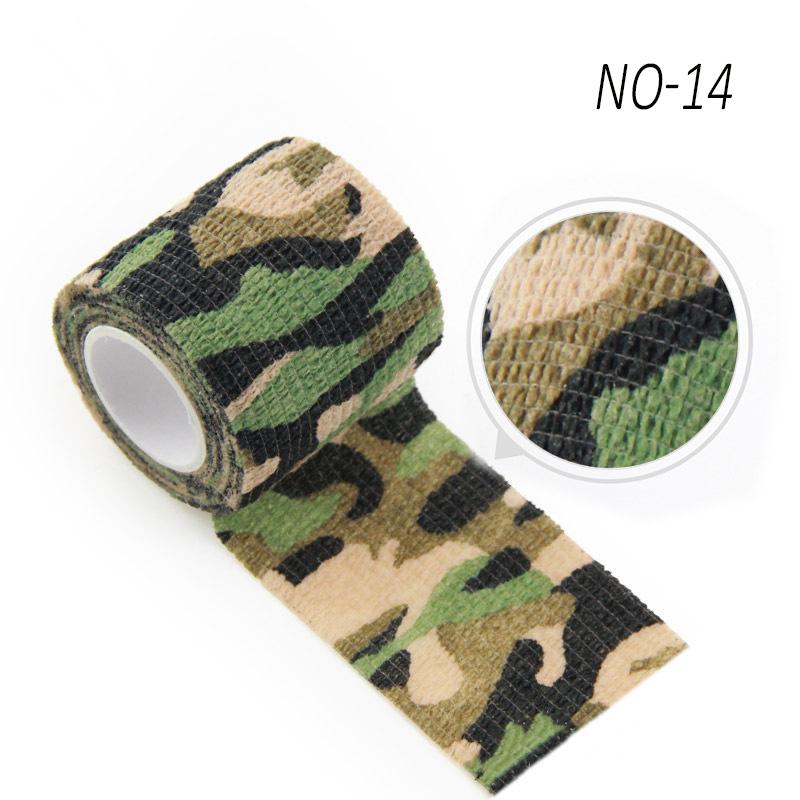 4.8m Camouflage Elastic Wrap Tape Hunt Disguise Elastoplast Self Adhesive Sports Protector Knee Finger Ankle Athletic Bandage