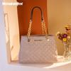 Montana West MEDIUM Tote Bag for Women Quilted Chain Handbags Shoulder Purse