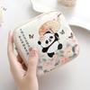 Cute PVC Sanitary Pads Bag Panda Large Capacity Coin Purse Multipurpose Lipstick Earphones Storage Cosmetic Bag