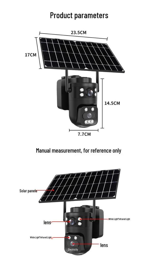 AOV 4G Dual-Lens Waterproof Solar HD Camera