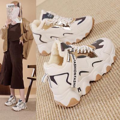 Корейские бархатные высокие женские зимние кроссовки: Модная и удобная модель 2025 года