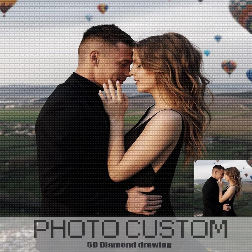 Фото на заказ 5D DIY Алмазная картина Вышивка крестом Частный заказ Мозаика Алмазная картина Полная квадратная алмазная вышивка