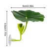 1 Pc Green Leaf Hammock For Betta Fish Stress-Reducing Aquarium-Safe Decor With Suction Cup For Fish Tank Fake Plants Decoration