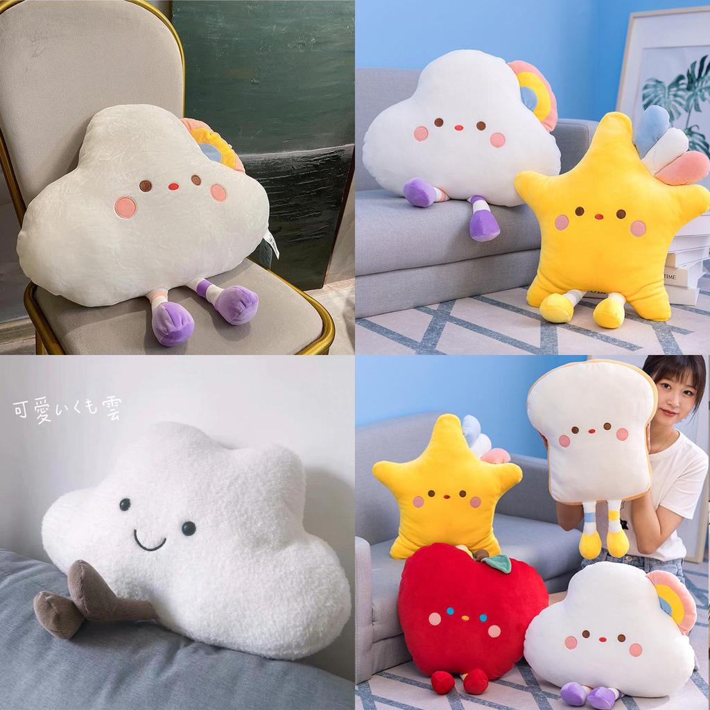 Ultra-soft Crystal Fleece Stuffed Fruit And Bread Plush Toys For Sleeping And Snuggling