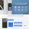 Умный видеодомофон, Беспроводная WiFi камера видеонаблюдения высокой четкости, Система видеоинтеркома безопасности, с инфракрасным ночным видением