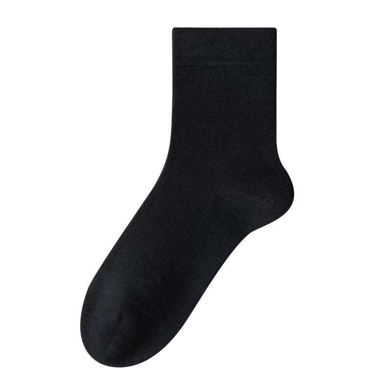 Pure Cotton Winter White Cotton Socks for Women Are Versatile and Odorless. All-cotton Mid-top Socks for Women In Autumn and Winter