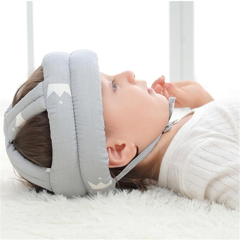 Infant Toddler Baby Cartoon Safety Helmet Kids Head Protection Hat for Learn Walking Crawling Children Protective Headgear