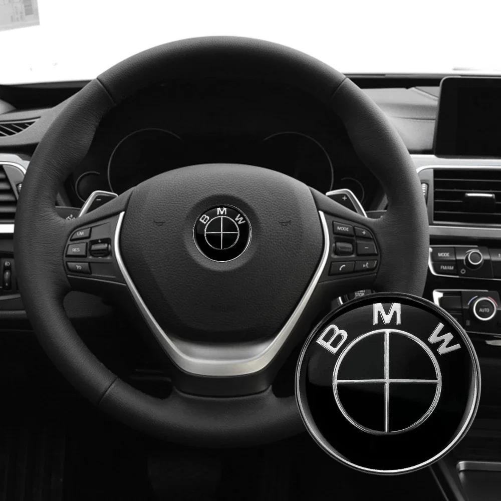 GTJK9 Car Emblem Steering Wheel Decoration Badge Sticker Logo Accessories For BMW M Logo G80 E84 F48 G01 G11 X1 X2 X3 X4 X5 X6 G07 G86