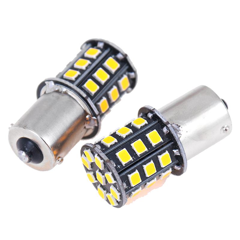 2 шт. 1156 Ba15S 2835 33-Smd желтые светодиодные лампы для указателей поворота автомобиля, стоп-сигналы