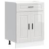 VidaXL Armoire de cuisine Porto blanc brillant bois ingénierie 853969