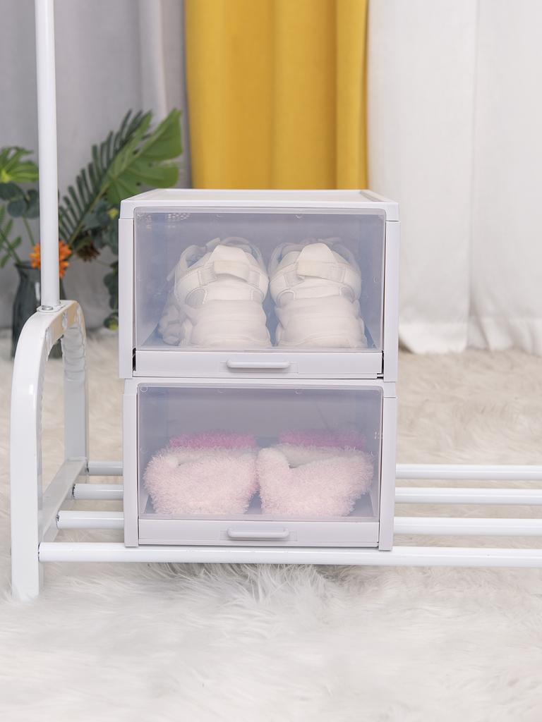 Коробка для обуви в стиле выдвижного ящика, пыленепроницаемая и влагостойкая, прозрачная коробка для обуви, большая коробка для хранения, акриловая коробка для обуви