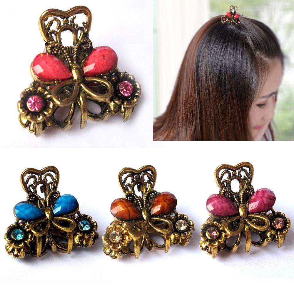 Accessories Retro Vintage Gifts Resin Hairpins Jewelry Claw Mini Butterfly Hair Clip