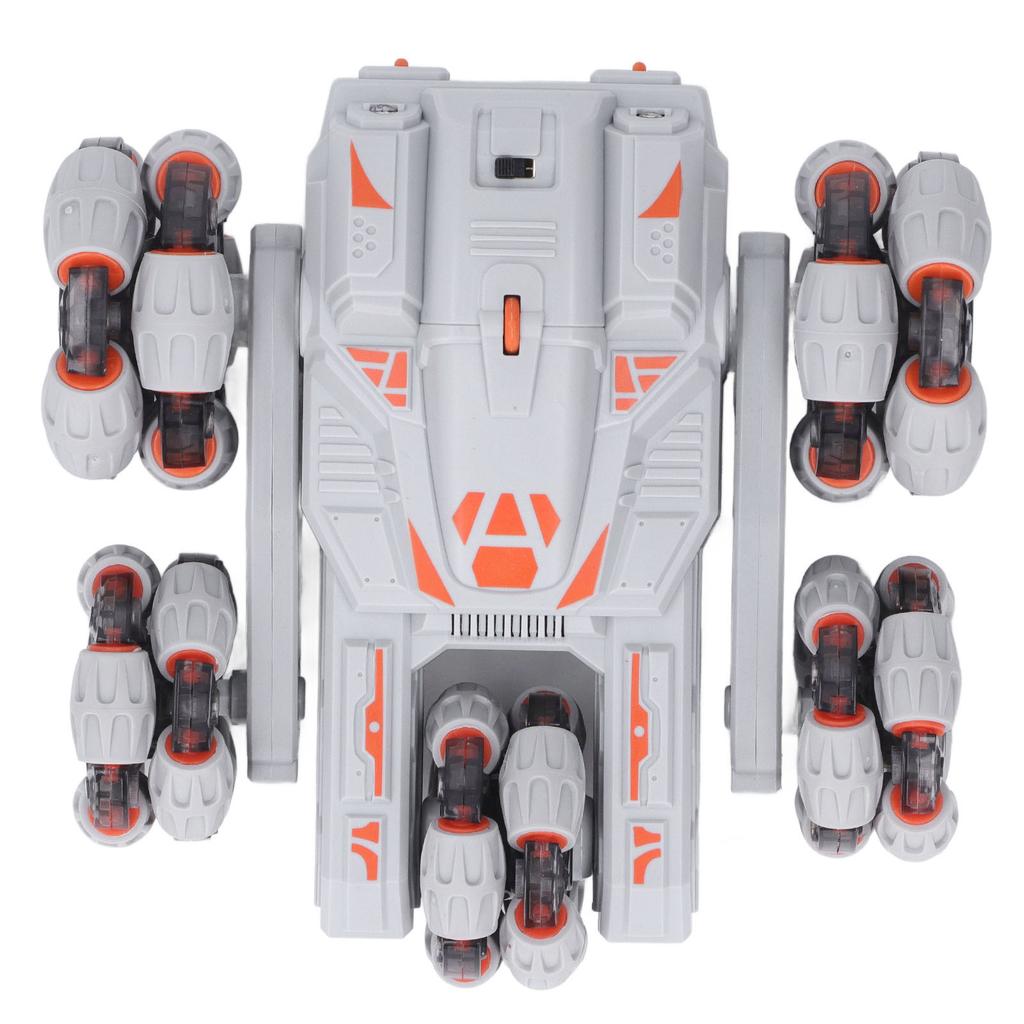 2.4Ghz RC трюковая машинка с датчиком жестов, поворотом на 360 градусов, подсветкой, 5 колес, игрушечный автомобиль с дистанционным управлением, серый