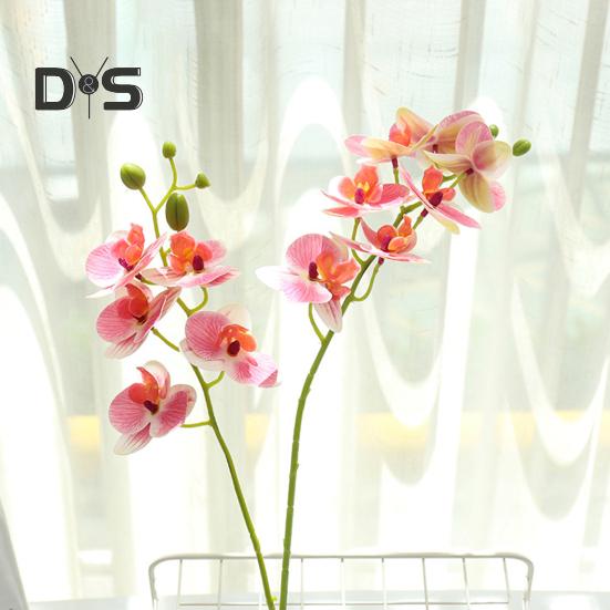 Medoc Artificial Orchid 3D Print Desktop Ornaments Plastic Bedside Living Room Simulation Plant for Office