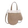 Autumn and winter new Korean style personalized gloves plush bag trend one-shoulder messenger bag