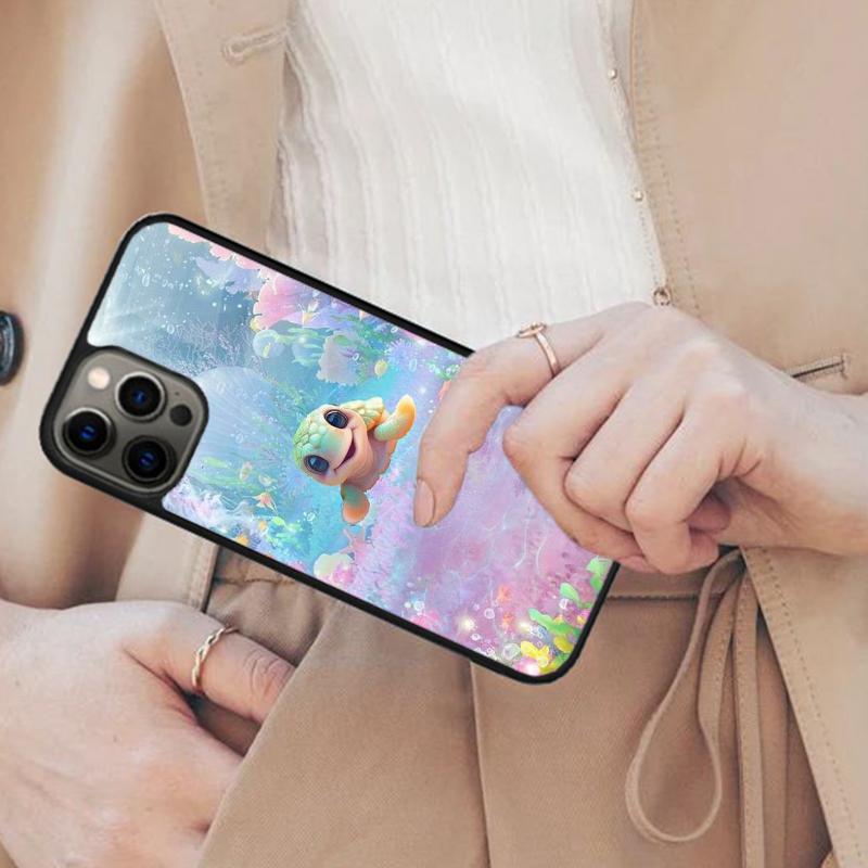 Магнитный чехол для телефона с изображением черепашонка для APPLE iPhone 17 Air 16 14 13 12 Pro Max 15 Plus Беспроводная зарядка С чехлом MagSafe