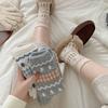 Ретро носки в стиле острова Фел для женщин - Шерстяные носки средней длины для осени и зимы, Толстые и теплые, Подходят для снегоступов, на зиму.