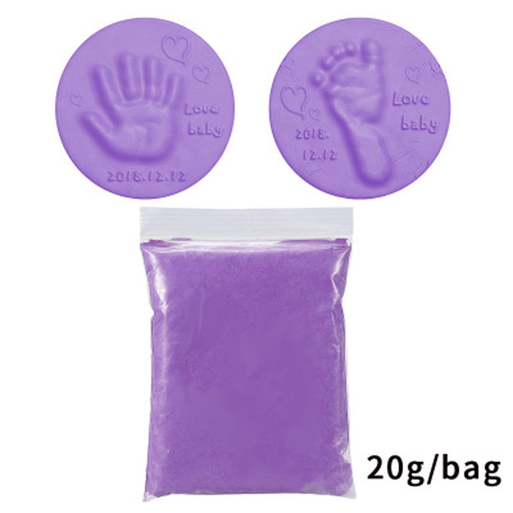 20g/pack Bag Clay Baby Hand Foot Inkpad Ultra Stereo Care Air Drying Soft Clay Handprint Imprint Kit Casting Toys