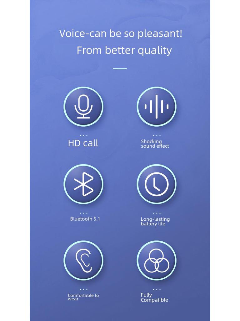 Новая беспроводная спортивная гарнитура Bluetooth с шумоподавлением и креплением на ухо — водонепроницаемая, TWS-вкладыши, идеально подходит для киберспорта и игр