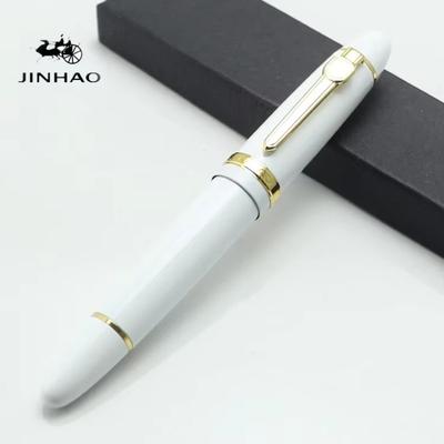 JINHAO 159 Широкое перо 18KGP 0,5 мм Перьевая ручка Фиолетовый Черный Синий Шампанское Золотой Зеленый Красный Белый Подпись Деловая Офисная