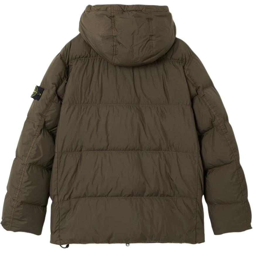 STONE ISLAND Logo Patch Zip Up Hooded Jacket K2S154100011S0A23-V0054