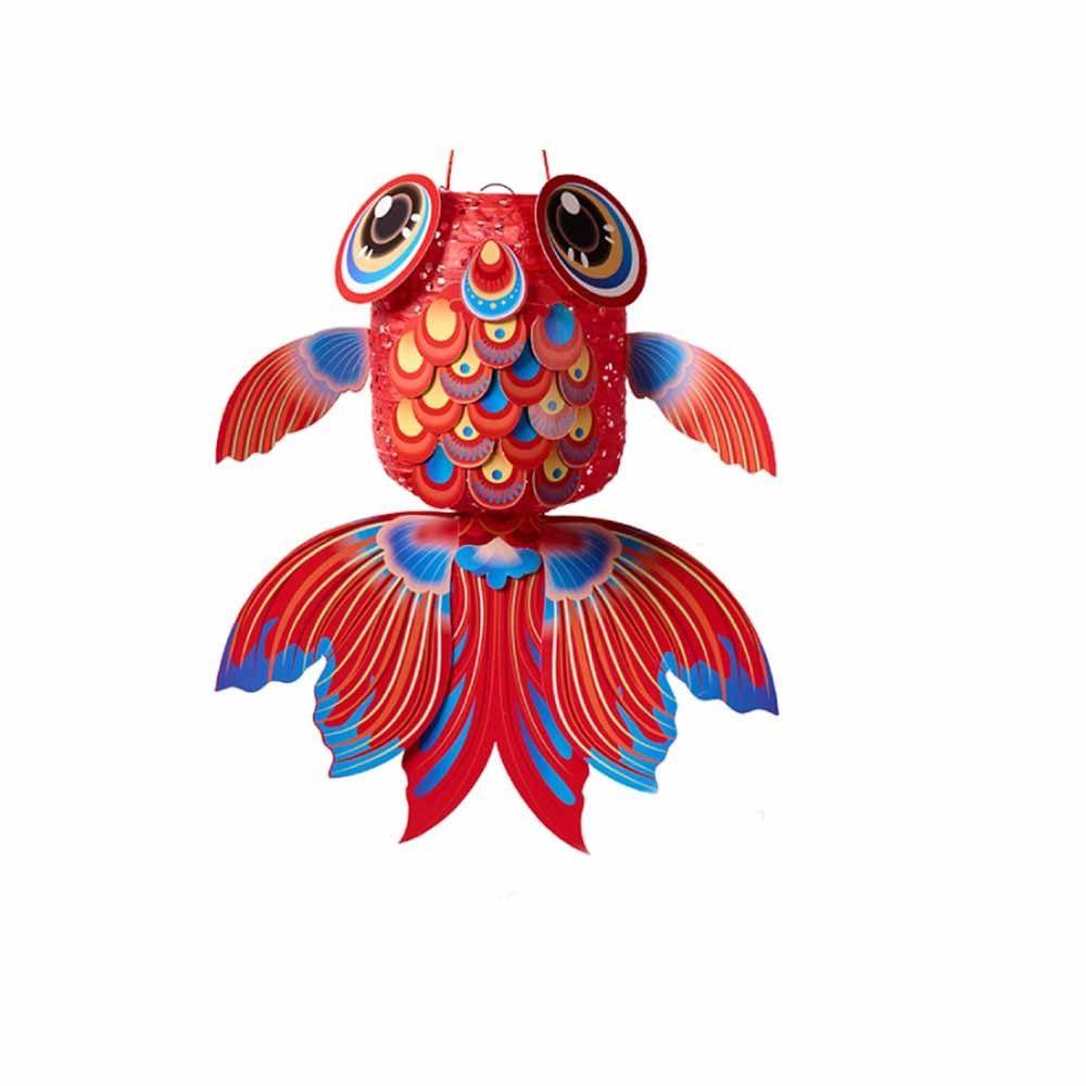 Good Luck Goldfish Lantern Handmade New Year Lantern Material Kit  Spring Festivals