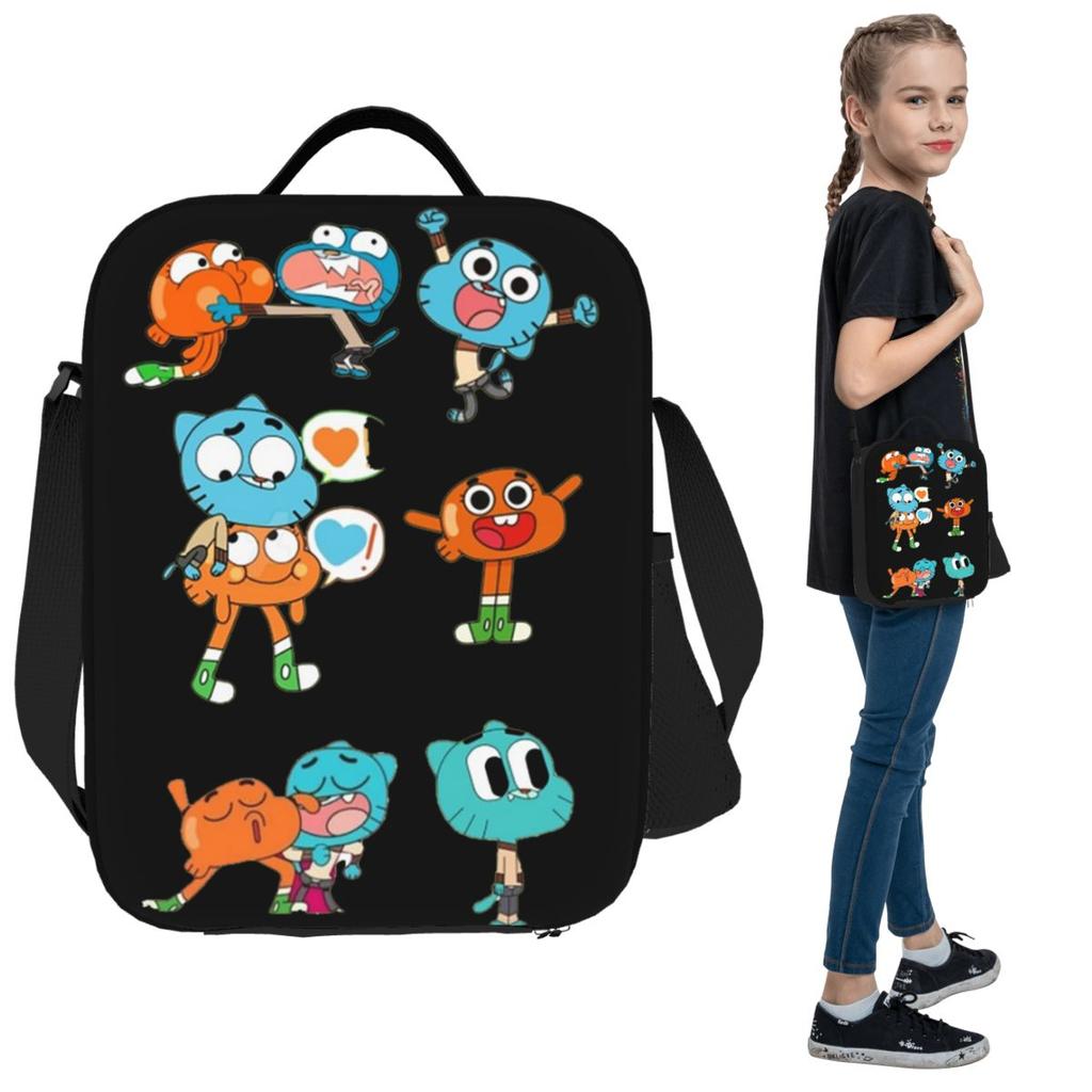 Gumball Insulated Lunch Bag for Kids School Cooler Thermal Food Box Tote Leakproof Lunch Boxes Container