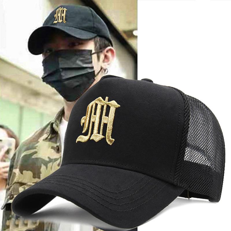 New Hat Men's Summer Thin High Top Baseball Cap Tide Big Head Fence Mesh Breathable Cap Sunscreen Sun Hat