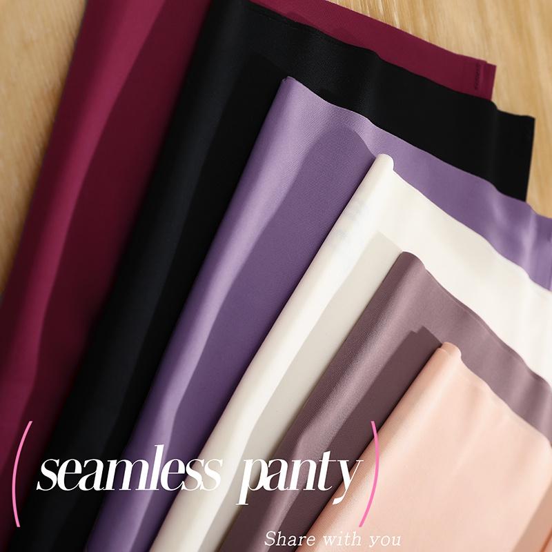 Ice Silk Seamless Panty for Women Deep-V Design One-piece Breathable Mid Rise Sexy Panties Panty