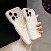 Чехол из кожи с тиснением под крокодила для IPhone 16pro 13 14 12 15 16 Pro Max 17air 17pro Max Чехлы Градиентный Жесткий ПК Ударопрочный Чехол