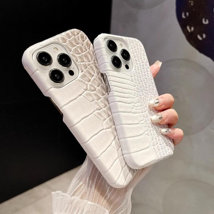 Чехол из кожи с тиснением под крокодила для IPhone 16pro 13 14 12 15 16 Pro Max 17air 17pro Max Чехлы Градиентный Жесткий ПК Ударопрочный Чехол