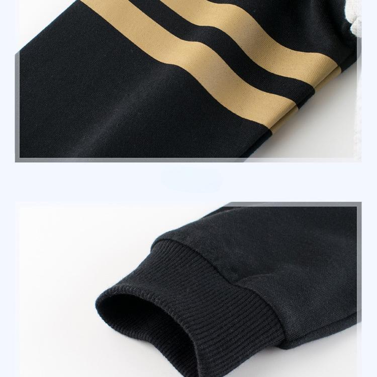 Весенне-осенний детский свитер, пуловер для мальчиков, студенческая спортивная одежда, топ из 100% хлопка высокого качества