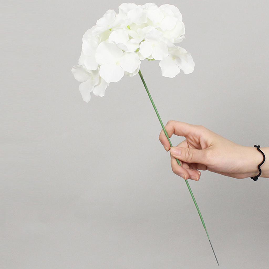 Outdoor Artificial Hydrangea Flowers UV Resistant Fake Plants, Faux Plastic Flower