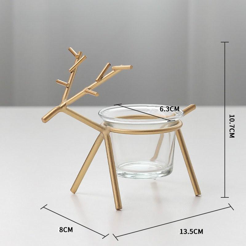 Geometry Deer Candlestick Aromatherapy Table Decorations Party Home Decoration Without Candles