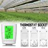 TS-2000 Программируемая беспроводная розетка термостата Домашняя интеллектуальная розетка контроля температуры