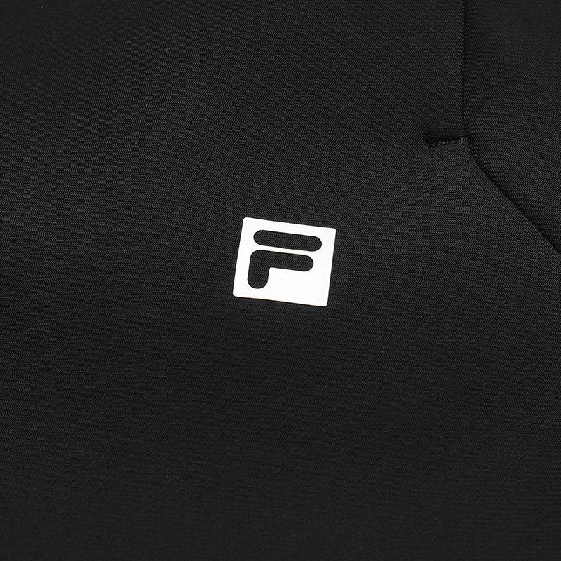 Fila Классические удобные универсальные вязаные спортивные брюки с флисовой подкладкой, женские, низ, глубокий черный A11W611603FBK