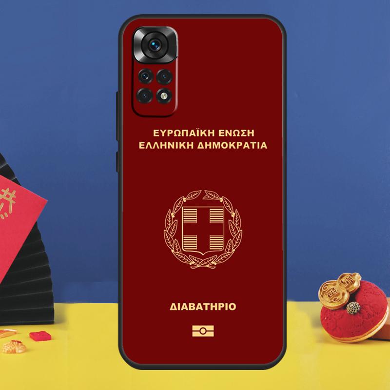 Греция Греческий Флаг Чехол для Телефона Для Xiaomi Redmi Note 14 Pro 13 12 9 10 11 15 Pro Plus 10C 12C 13C 14C 15C Обложка