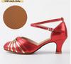 2025 Профессиональная обувь для латинских танцев Женская летняя обувь на высоком каблуке Обувь для бальных танцев Tango Женская обувь для женщин Chaussure Femme Zapatillas