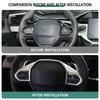 Для Peugeot E-208 508 208 3008 GT 4008 5008 2016-2020 Накладка на панель рулевого колеса автомобиля, отделка блестками, аксессуары, АБС, углеродное волокно