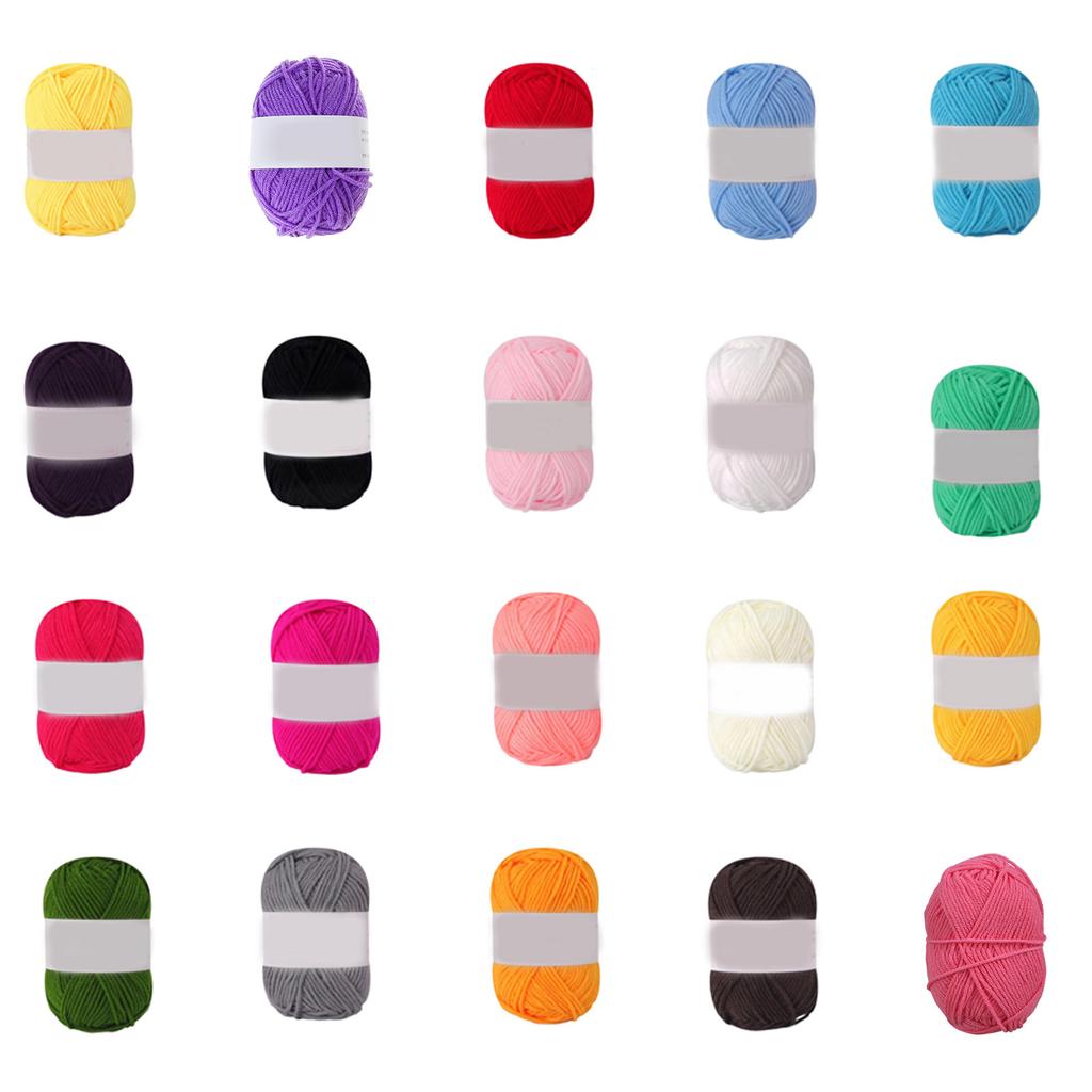 Моток хлопковой пряжи для ручного вязания и вязания крючком Мягкая Теплая и Универсальная Толстая и Уютная для Шапок Перчаток Шалей