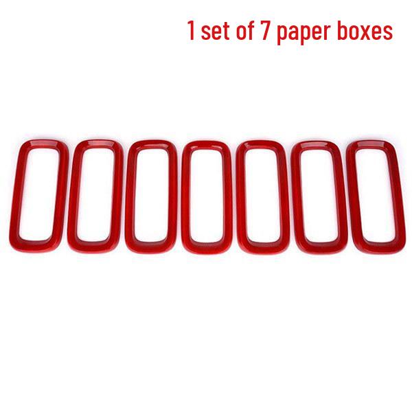 7-компонентные декоративные кольца решетки радиатора для Jeep Renegade 2016-2018