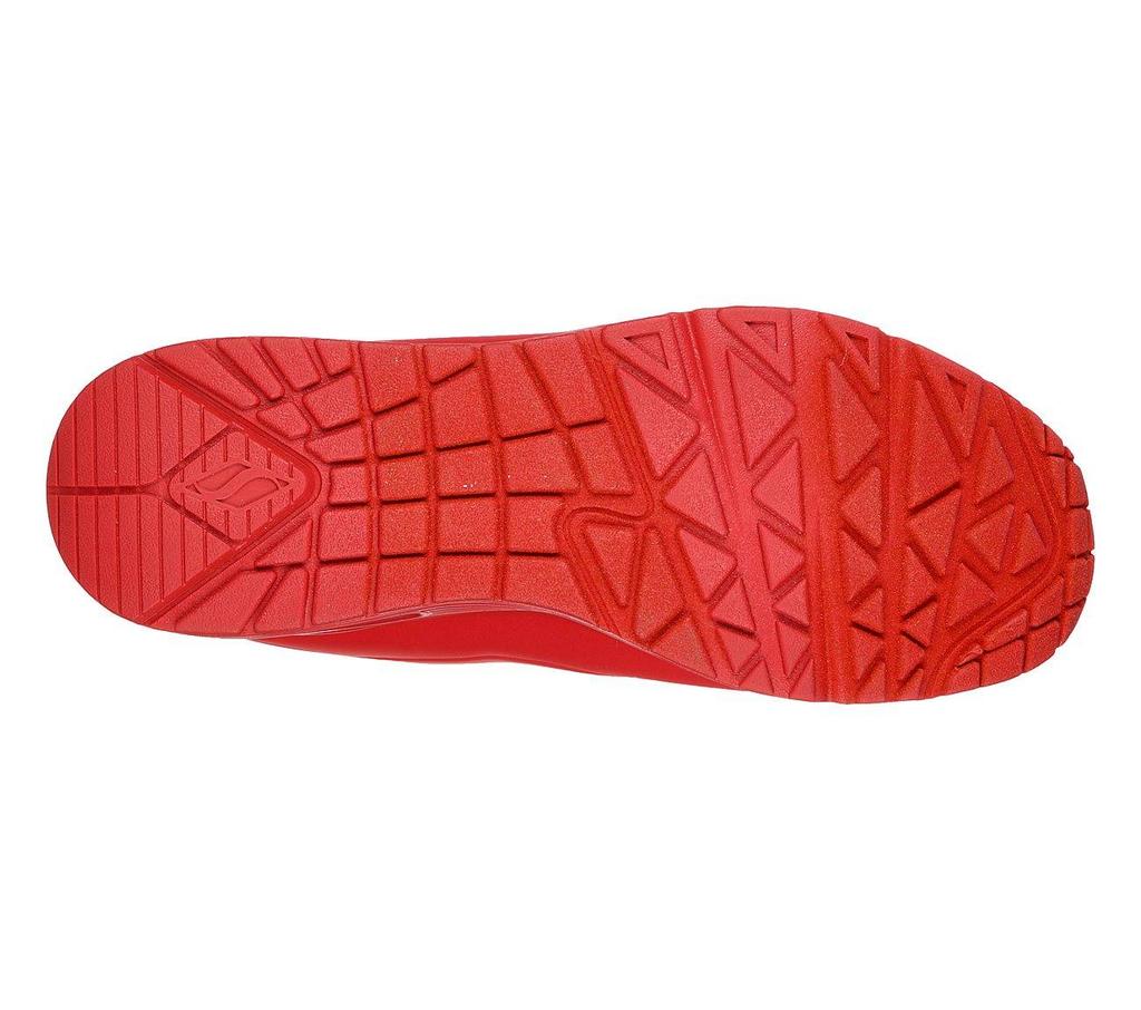 Sneakersy męskie Skechers Uno Stand On Air buty sportowe czerwone (52458-RED)